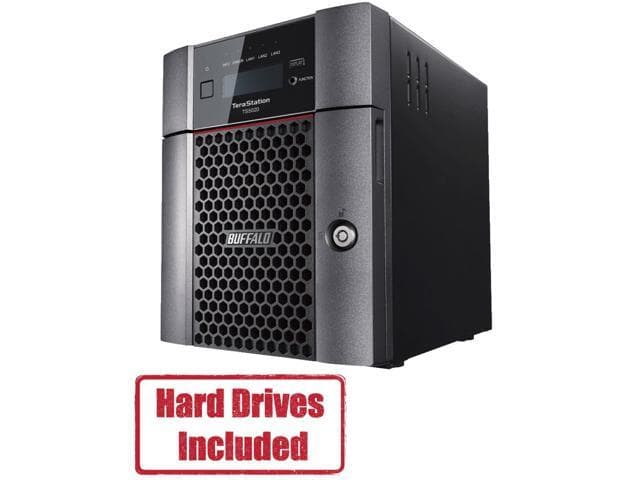 BUFFALO TeraStation 5420 4-Bay 8TB (2x4TB) Business Desktop NAS Storage Hard Drives Included
