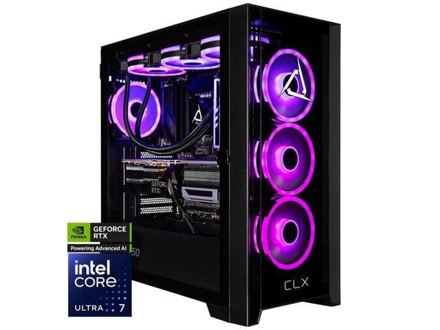 CLX SET Gaming Desktop - Intel Core Ultra 7 265F 2.4GHz 20-Core Processor, 32GB DDR5 Memory,…