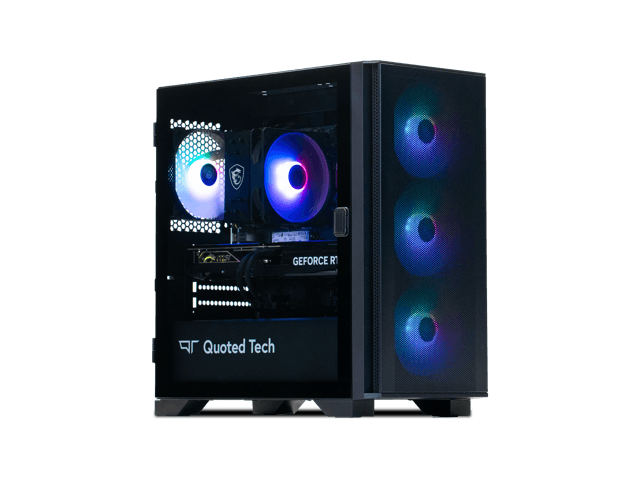 Quoted Tech Shield - Ryzen 7 5700X, RTX 5060, 32GB DDR4, 1TB SSD, Win 11