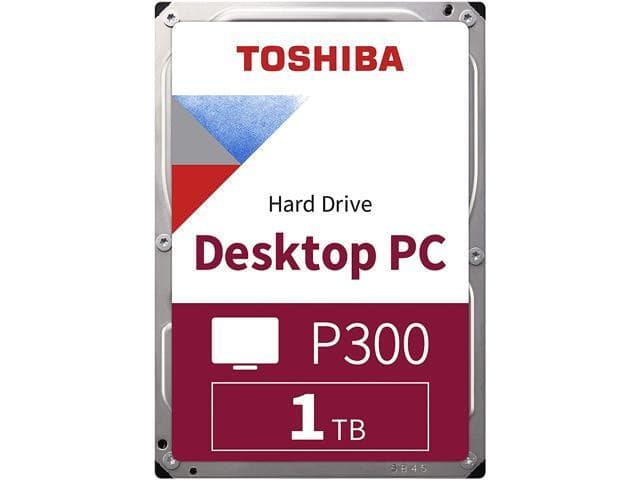 Toshiba P300 1TB Desktop PC Internal Hard Drive 7200 RPM SATA 6Gb/s 64 MB Cache 3.5 inch -…