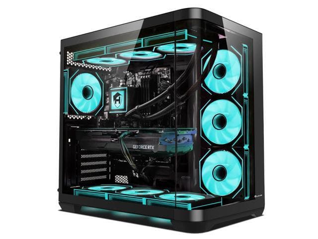 HAJAAN PhantomX Gaming Desktop PC, Intel i9 12900K Processor, GeForce RTX 5060 8GB GDDR7, 32GB…