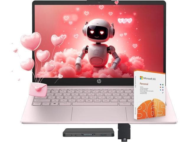 HP Stream 14' Laptop with AI Copilot, Flagship for Students & Business, 13th Gen Intel 4-Core,…