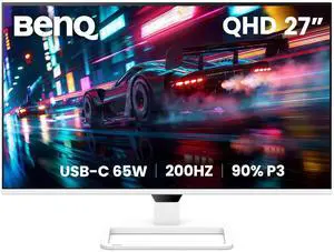 BenQ EW270Q 27" QHD IPS Monitor, 200Hz, USB-C 65W PD, HDR