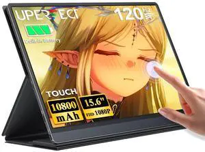 Portable Monitor 15.6" FHD Touch Screen w/ 10500mAh Battery