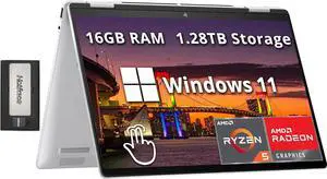 HP Envy 2-in-1 14" WUXGA Touch, AMD Ryzen 5 8640HS, 16GB, 1TB SSD (Win 11 Home)