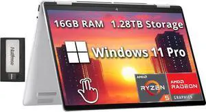 HP Envy 2-in-1 14" WUXGA Touch, AMD Ryzen 5 8640HS, 16GB, 1TB SSD (Win 11 Pro)