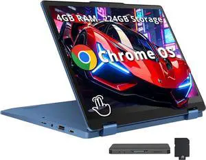 Lenovo Flex 3i Chromebook 12.2" WUXGA Touch 2-in-1, Intel N100, 4GB