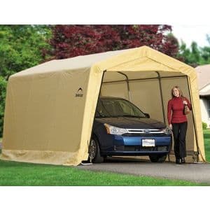 Shelterlogic 10' X 15' X 8' Peak Style Portable Garage — photo 1