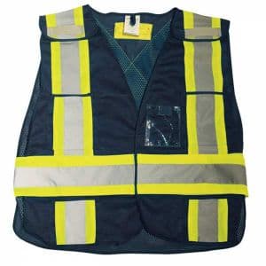 Big K Clothing Navy Blue Mesh Safety Vest