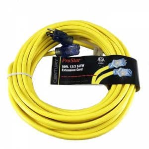 Century Wire Pro Star 50' Extension Cord - 12/3 - Yellow