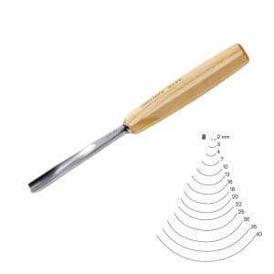 Pfeil #8 x 25mm Gouge β photo 1